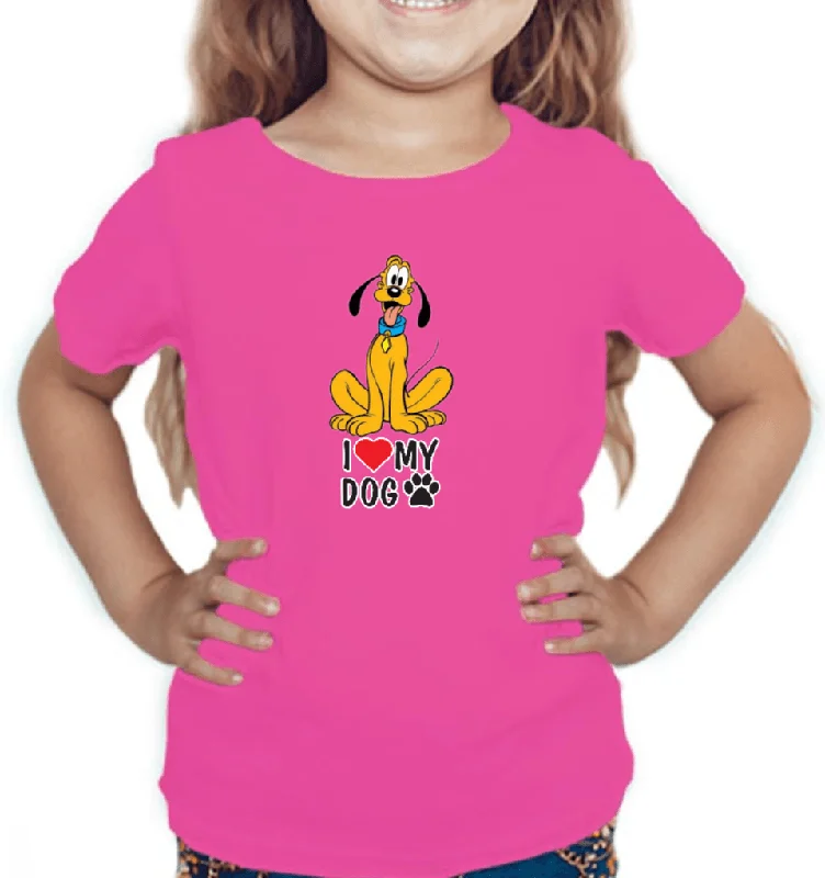 Cute Snoopy Dog Little Girl's T Shirt D06